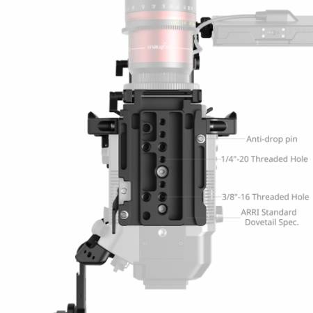 SmallRig 5341 - zestaw (modułowa klatka, pręty, uchwyty, płytki, mocowania) do FUJIFILM GFX ETERNA 55 - szczegóły